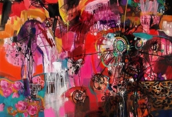 Klejnot — Agnieszka Boczarowska, Rozmiar: 100 cm × 80 cm, Technika: akryl na płótnie