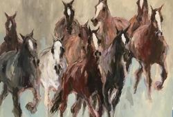 JAROCKI Krzysztof, 120 x 100 cm, olej na płótnie, blejtram sosnowy + rama, sygnowany - front, lewy dolny róg