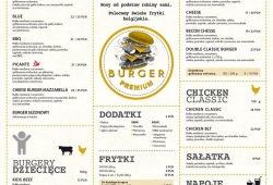 Burger Premium Ursynów, Al. KEN 95, menu 2017.02