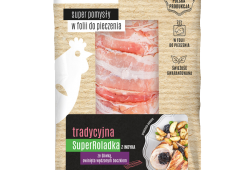 Tradycyjna SuperRoladka z indyka ze śliwką, owinięta wędzonym boczkiem