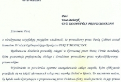 Wyrazy uznania od Marszałek Województwa Mazowieckiego