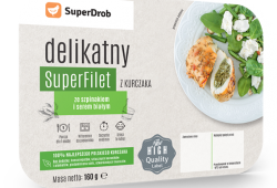 Delikatny SuperFilet z kurczaka ze szpinakiem i dodatkiem sera białego
