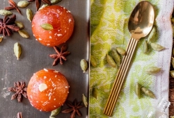 Gulab Jamun - kulki serowe nasączone syropem cukrowym z kardamonem