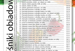 Menu naleśników obiadowych