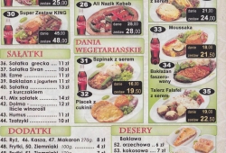 Kebab King Dereniowa menu cz.2