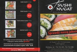 Sushi Nugat - menu dostawy na telefon cz. 1