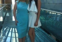 Mistrzyni świata w makijażu Wioletta Wypijewska w butach NINA BASCO i sukience marki YOSHE