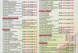 Biesiadowo Ursynów Pizzeria, Kabaty - menu cz. 2