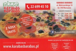 Karabas - Barabas Pizzeria menu cz. 1